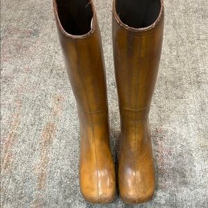 Christian Vermonet-Elegant Tan Women's Designer VINTAGE Winter Boots-